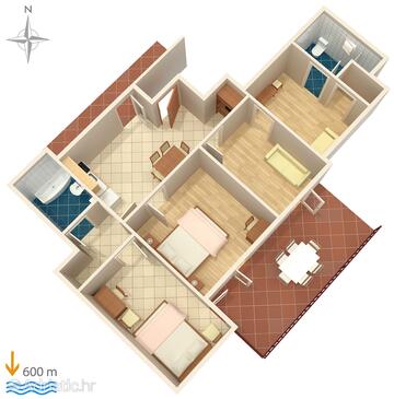 Plan Hvar, Plan in the apartment, WIFI.