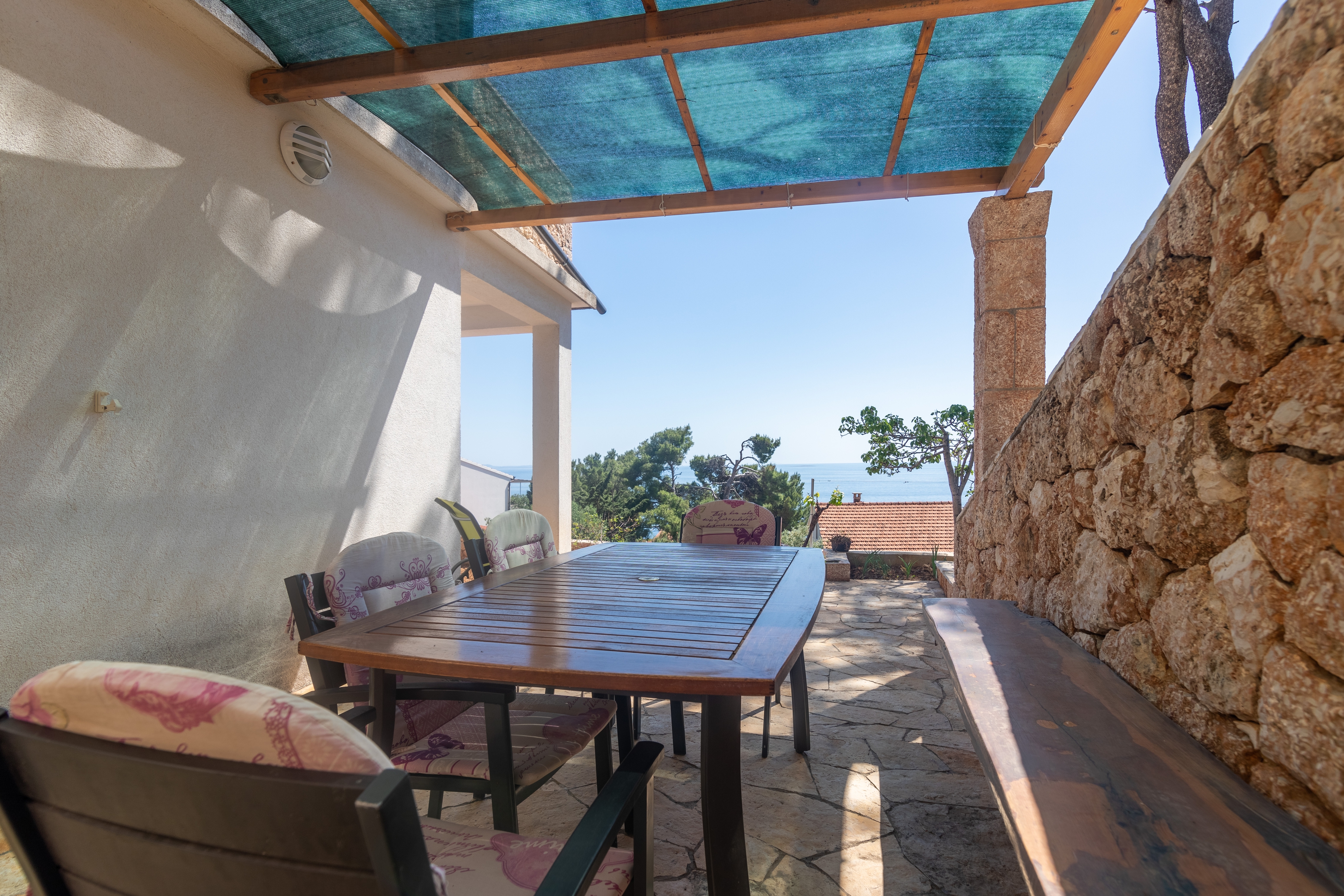 One bedroom apartment with terrace and sea view Sveta Nedilja, Hvar  A-a