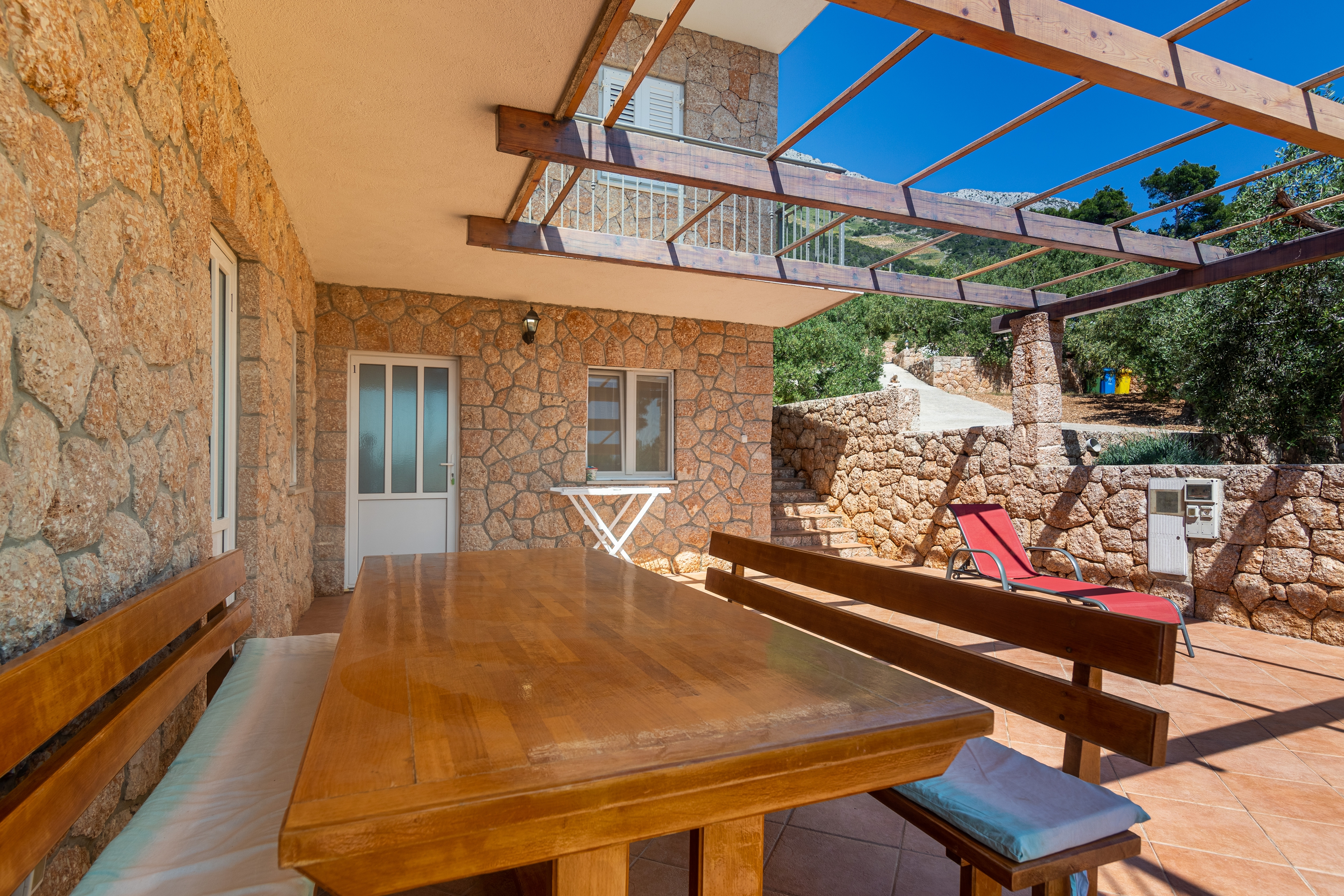 Two bedroom apartment with terrace and sea view Sveta Nedilja, Hvar  A-b