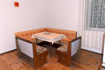 Dining room Vrisnik, Dining room in the apartment, dopusteni kucni ljubimci i WIFI.