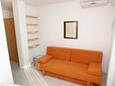 Living room Novalja, Living room in the studio-apartment, air condition available and WiFi.