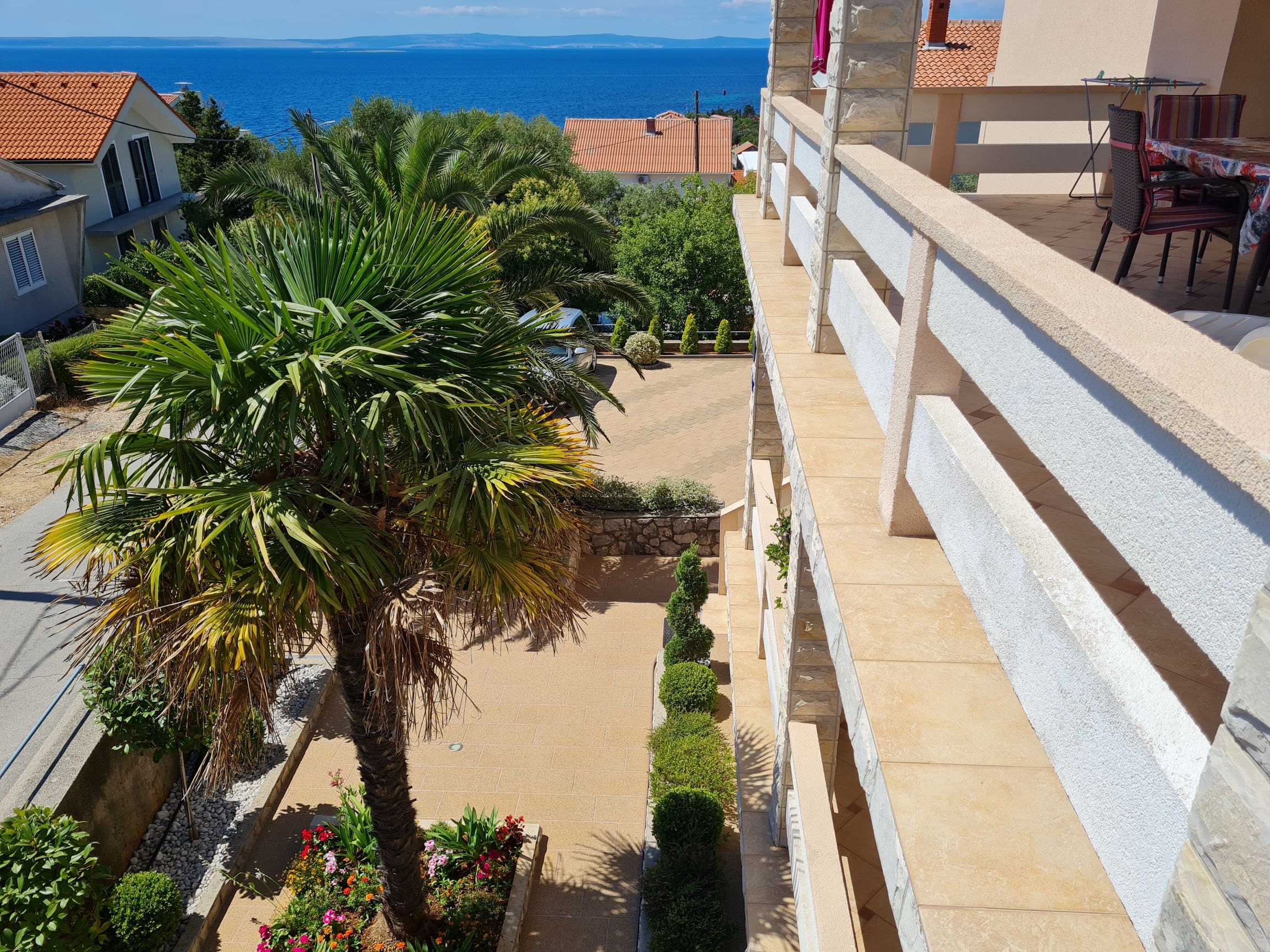 Two bedroom apartment with terrace and sea view Lun, Pag  A-a