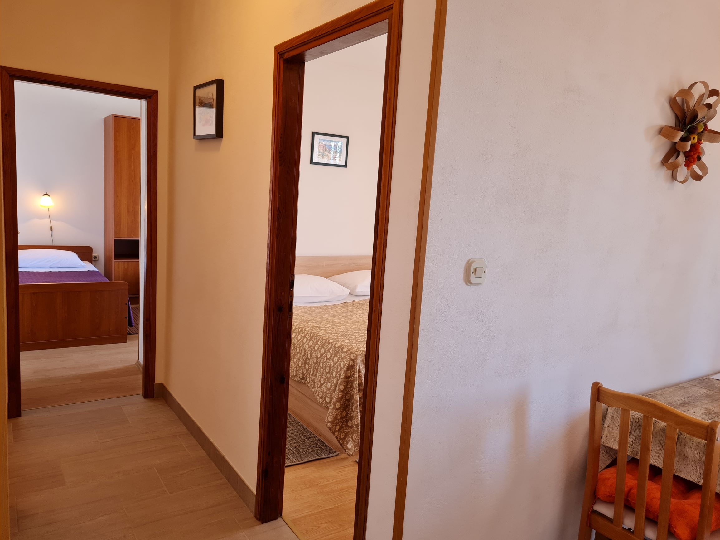 Two bedroom apartment with terrace and sea view Lun, Pag  A-b