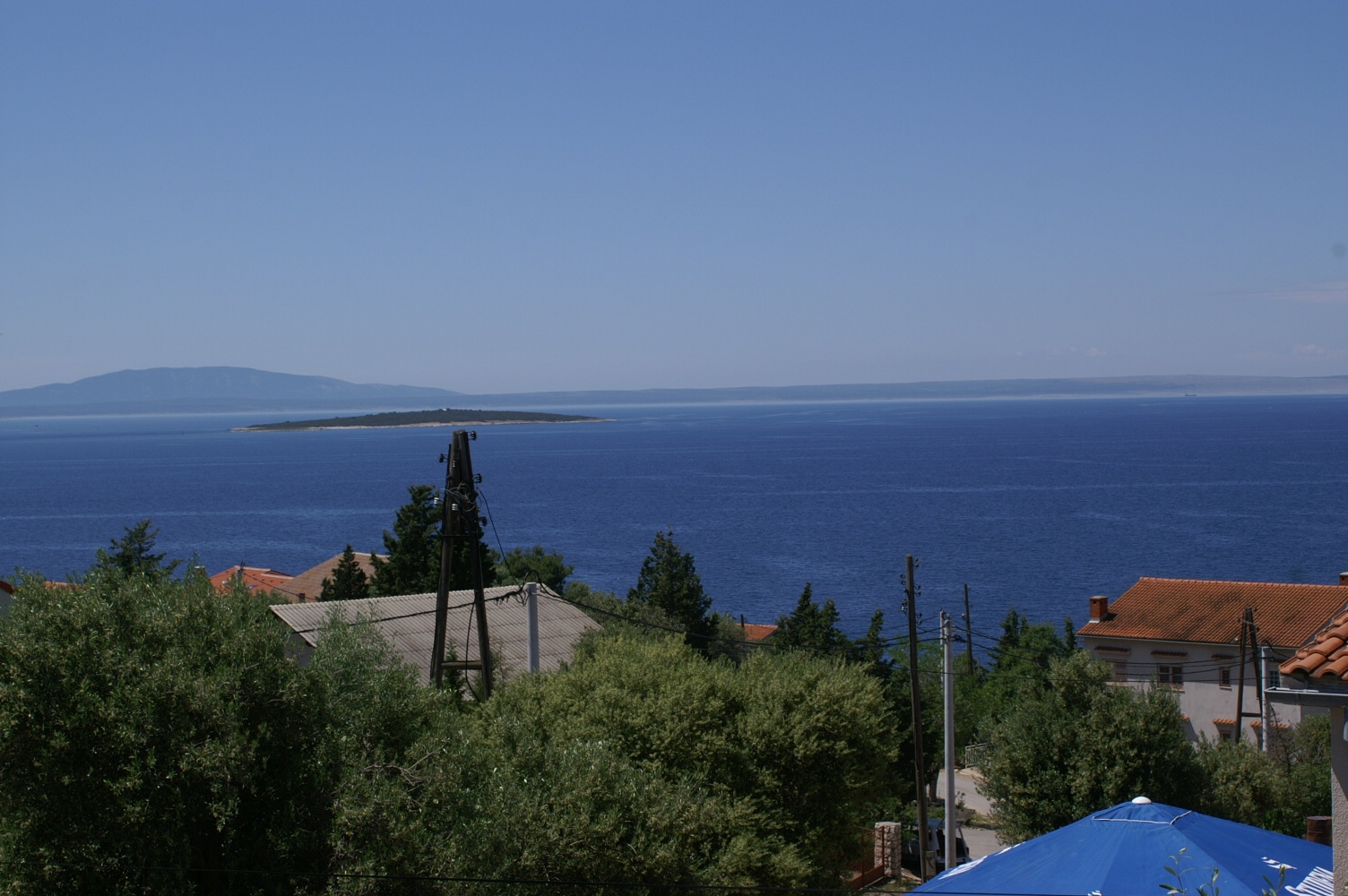 Two bedroom apartment with terrace and sea view Lun, Pag  A-b