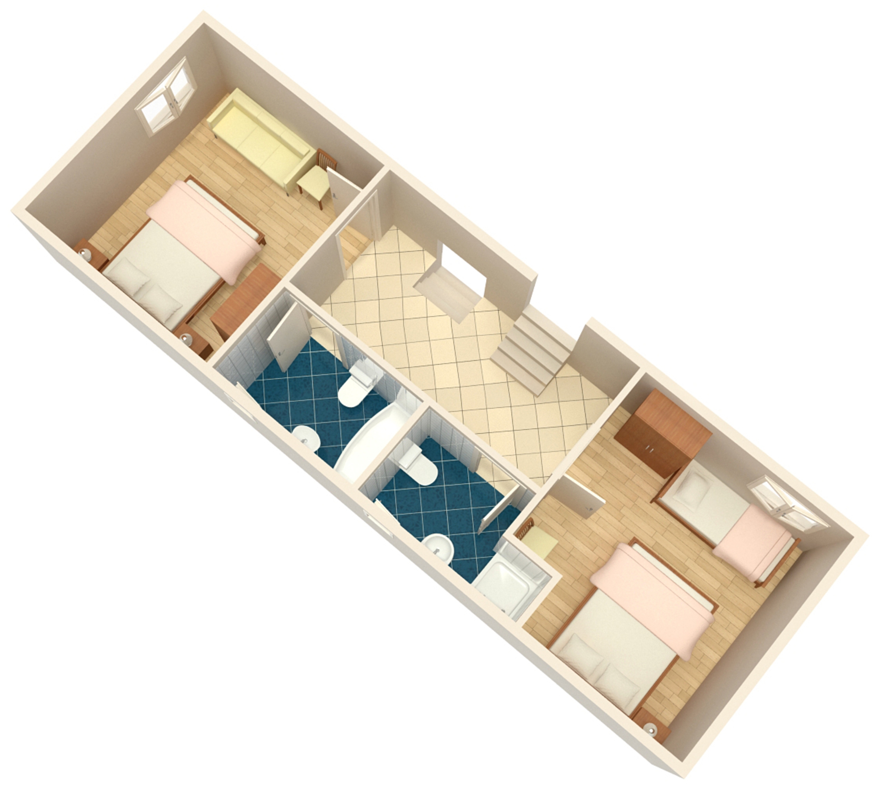 Comfortable and spacious apartment near beach Zubovići, Pag  A-a