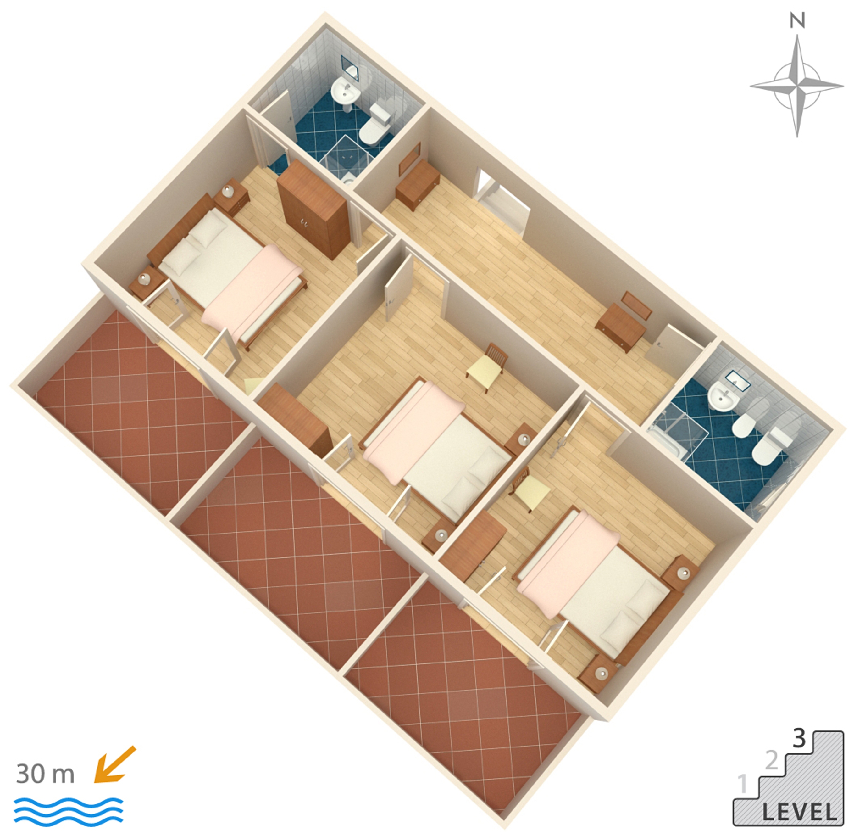 Comfortable and spacious apartment near beach Zubovići, Pag  A-a