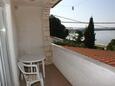 Balkon Novalja, Balkon v ubytování typu room, s výhledem na moře a WiFi.