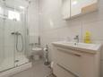 Ванная комната Stara Novalja, Ванная комната в размещении типа studio-apartment.