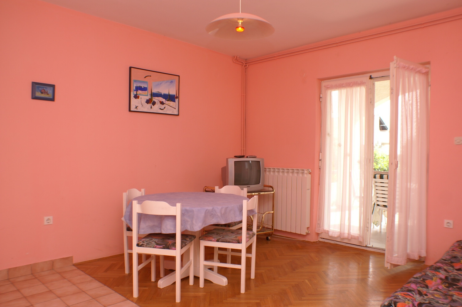 Two bedroom apartment with terrace Mandre, Pag  A-a