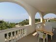 Mandre, Terrasse dans l’hébergement en type apartment, avec la vue sur la mer et WiFi.