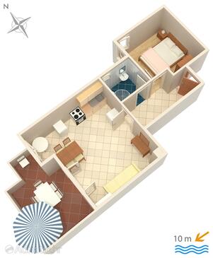 Plan Kustići, Plan in the apartment, WIFI.