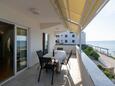 Mandre, Terrace in the apartment, with a sea view and WiFi.