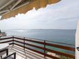 Mandre, Balcony - view in the studio-apartment, (pet friendly) and WiFi.
