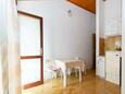 Dining room Mandre, Dining room in the studio-apartment, (pet friendly) and WiFi.