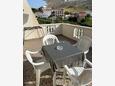 Terrace Metajna, Terrace in the apartment, with a sea view, (pet friendly) and WiFi.