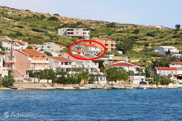 Metajna, Pag, Object 4127 - Appartementen with sandy beach.