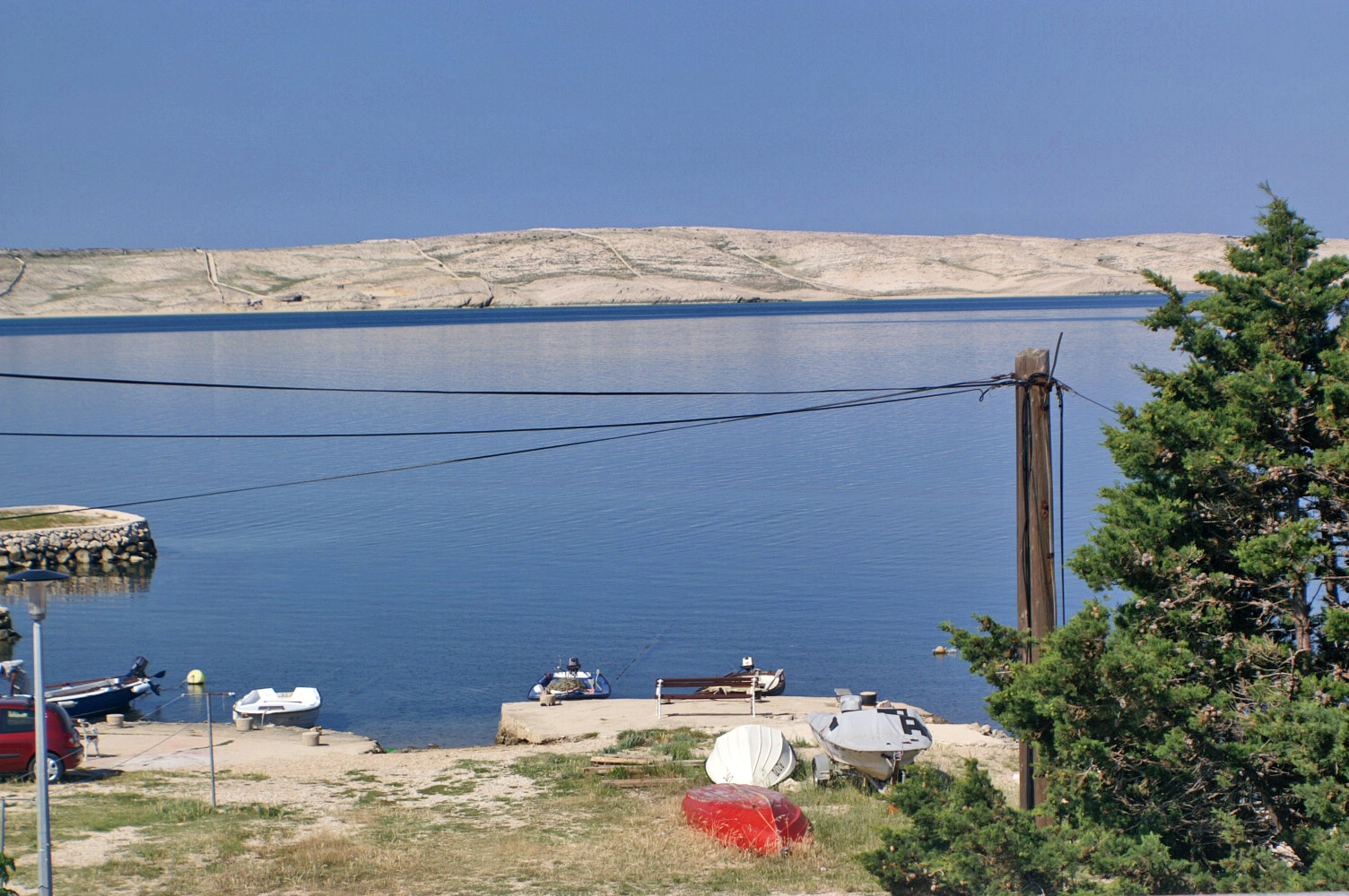 Studio flat near beach Kustići, Pag  AS-b