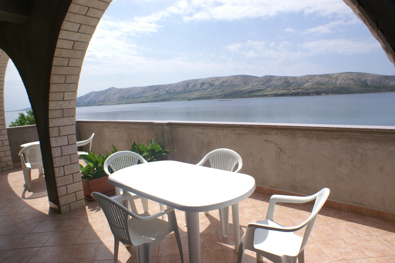 One bedroom apartment with terrace and sea view Zubovići, Pag (A-4130-b)