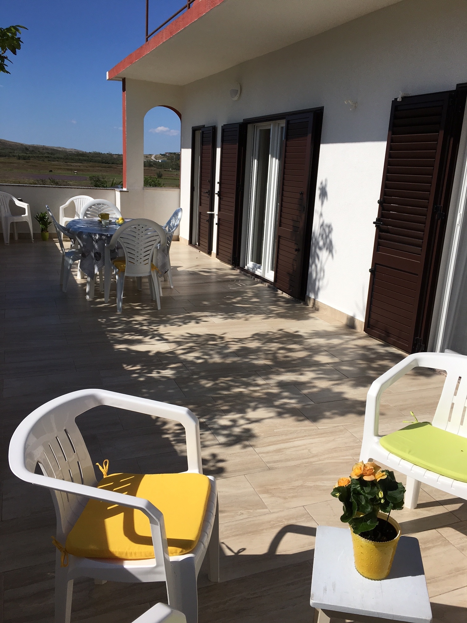 Three bedroom apartment with terrace Vlašići, Pag  A-a