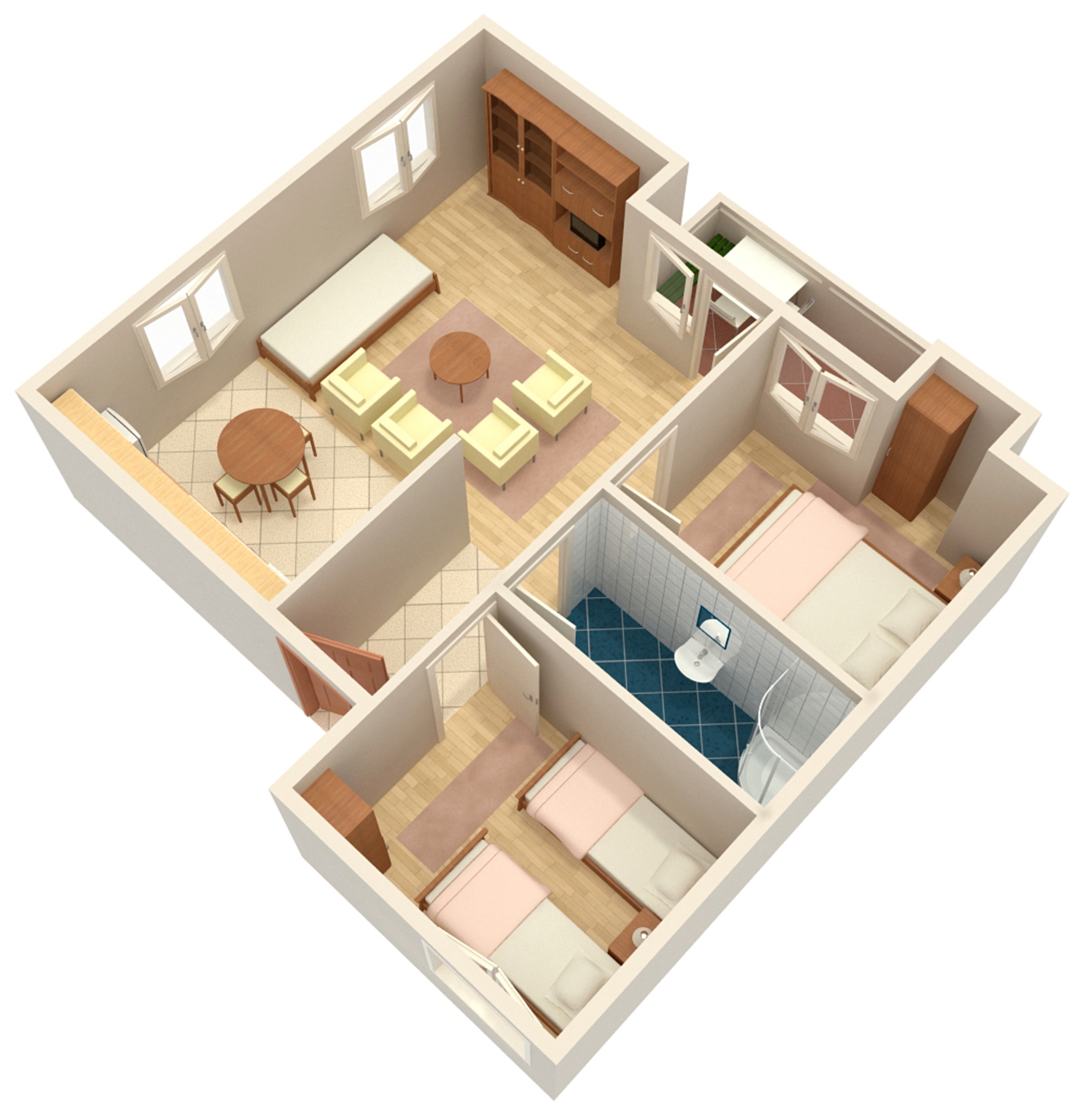 Two bedroom apartment with terrace and sea view Pag  A-c