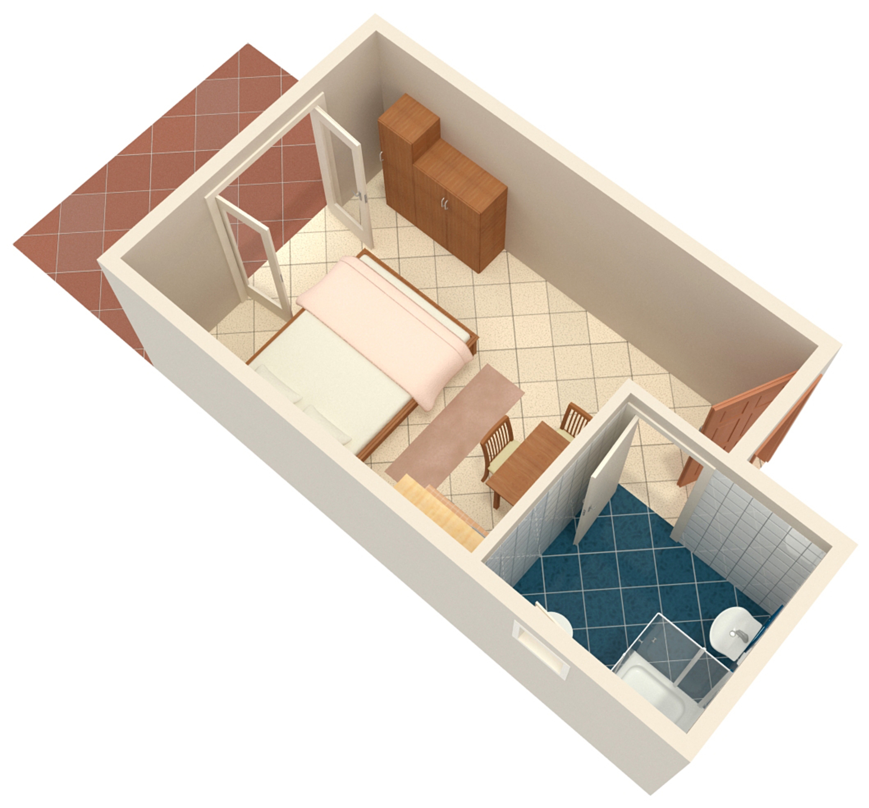 Studio flat with terrace Pag  AS-a