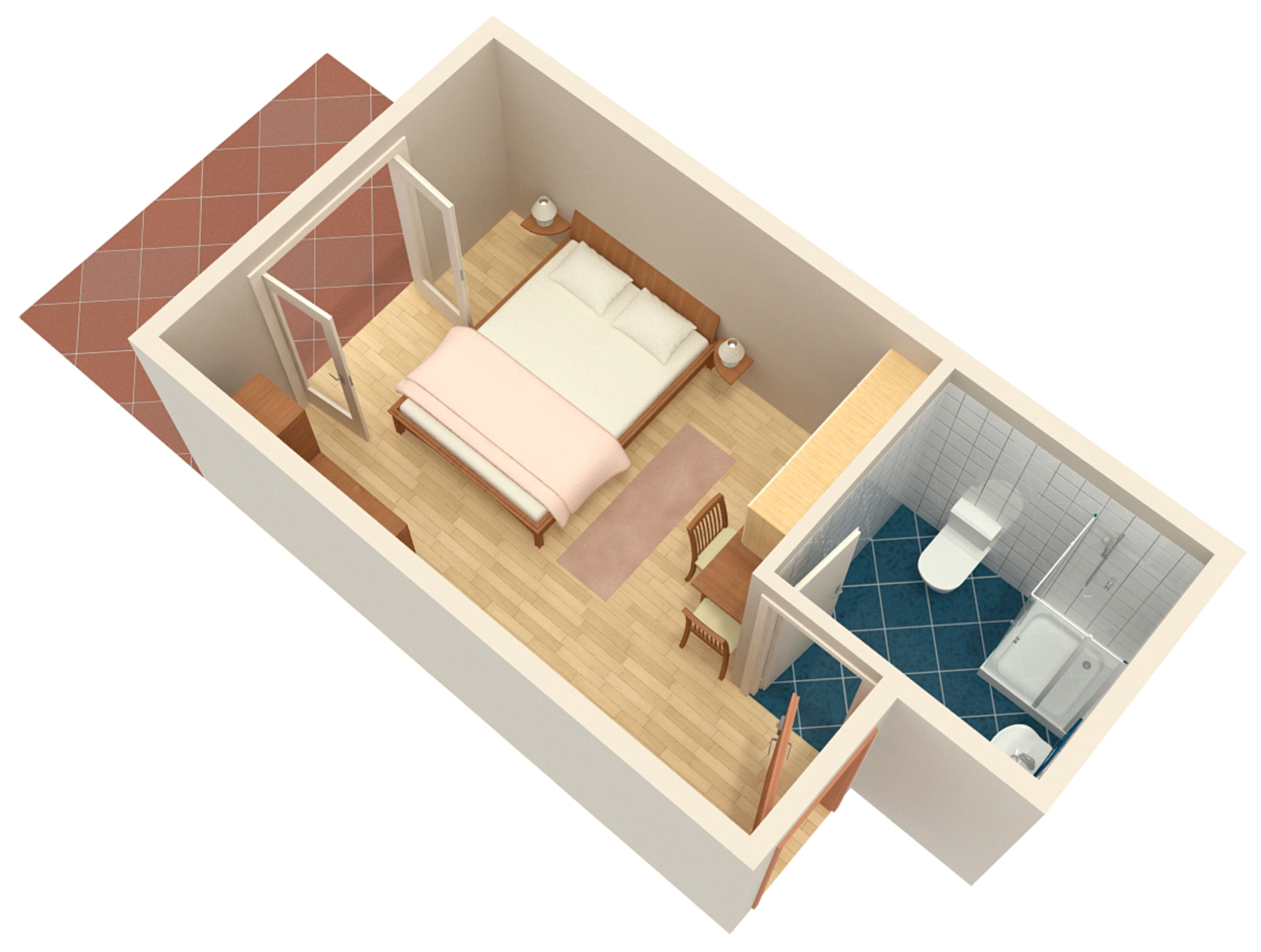 Studio flat with terrace Pag  AS-b