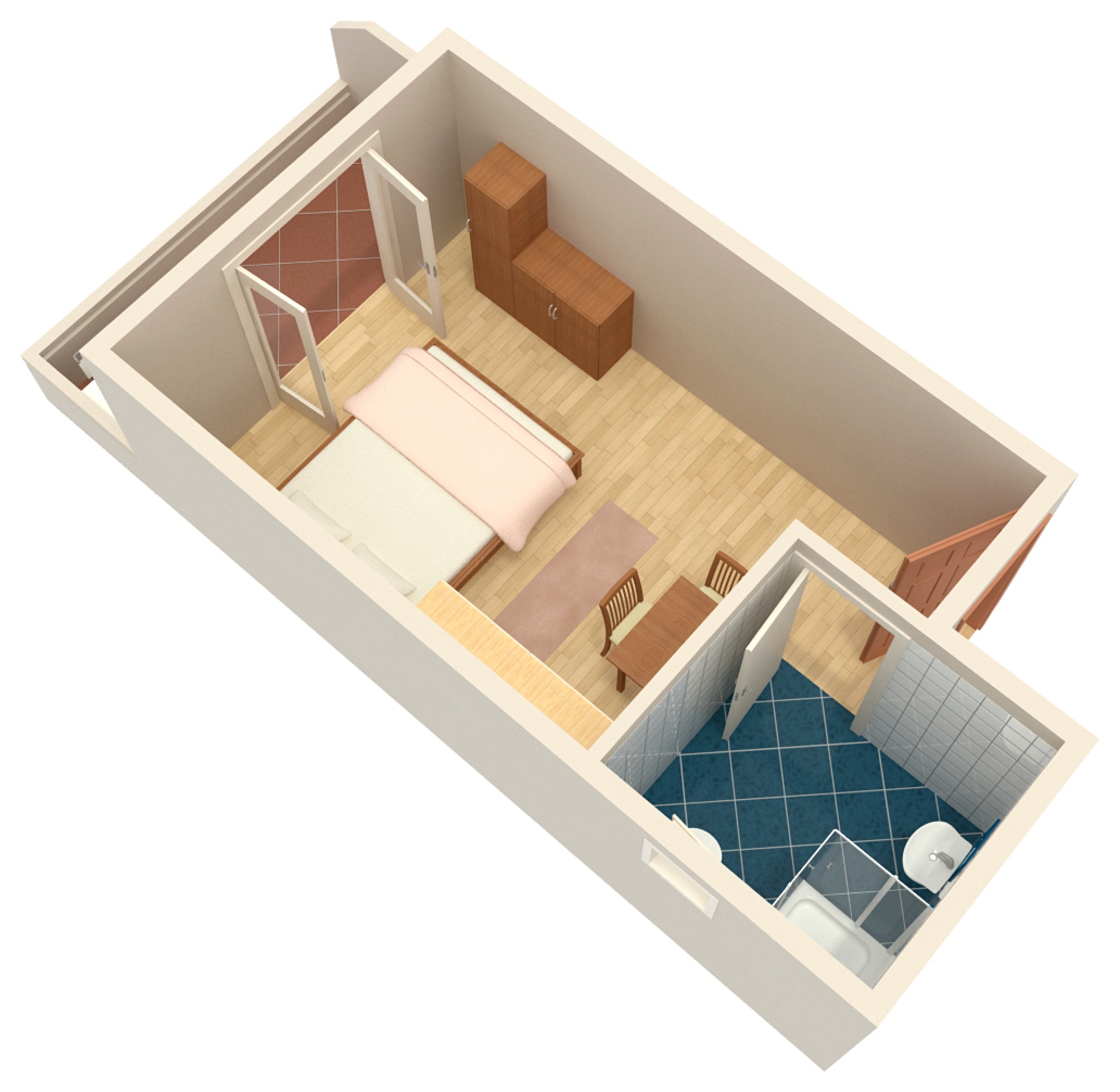 Studio flat with balcony Pag  AS-c
