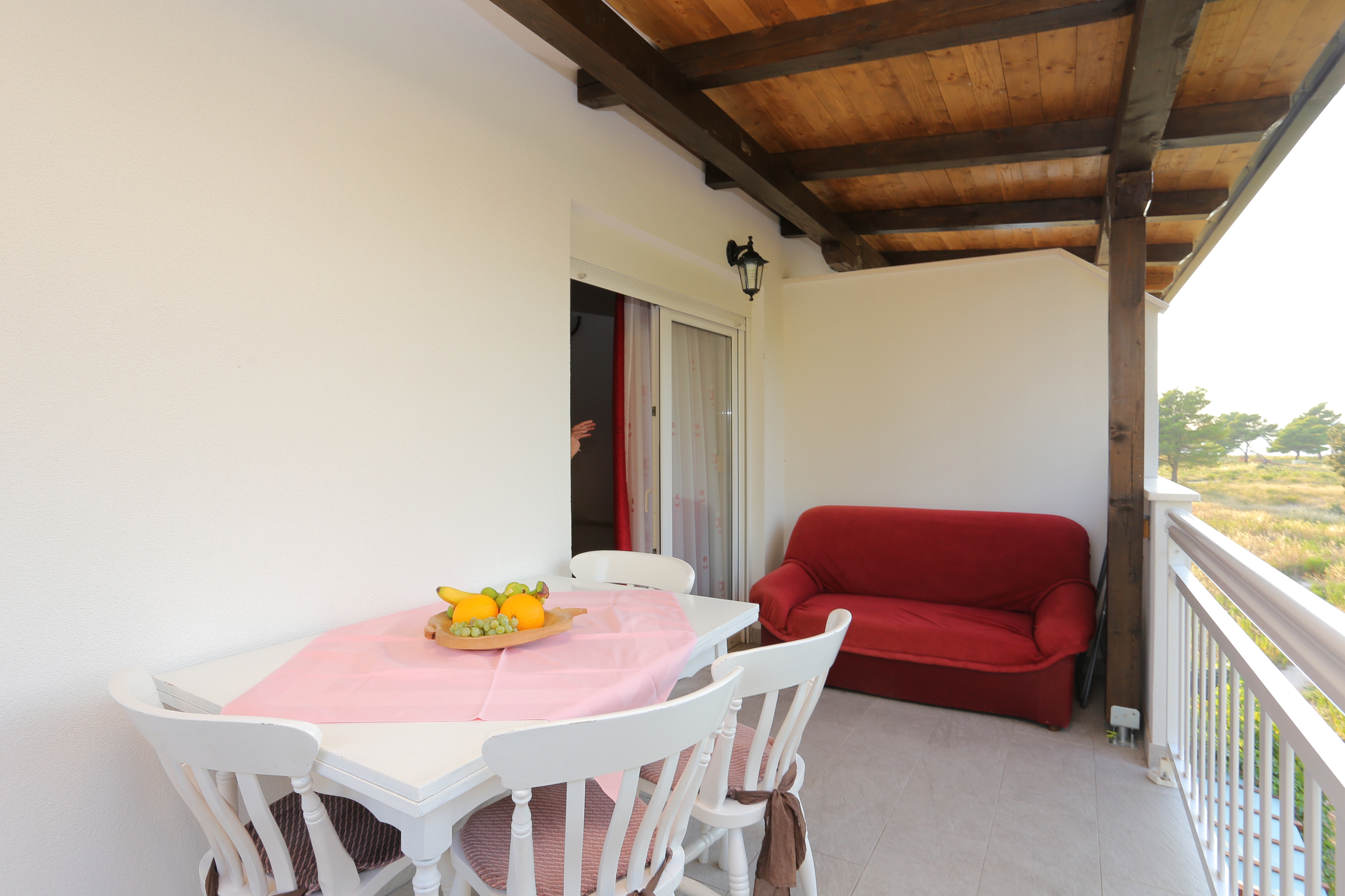 Two bedroom apartment with terrace and sea view Rogoznica  A-b