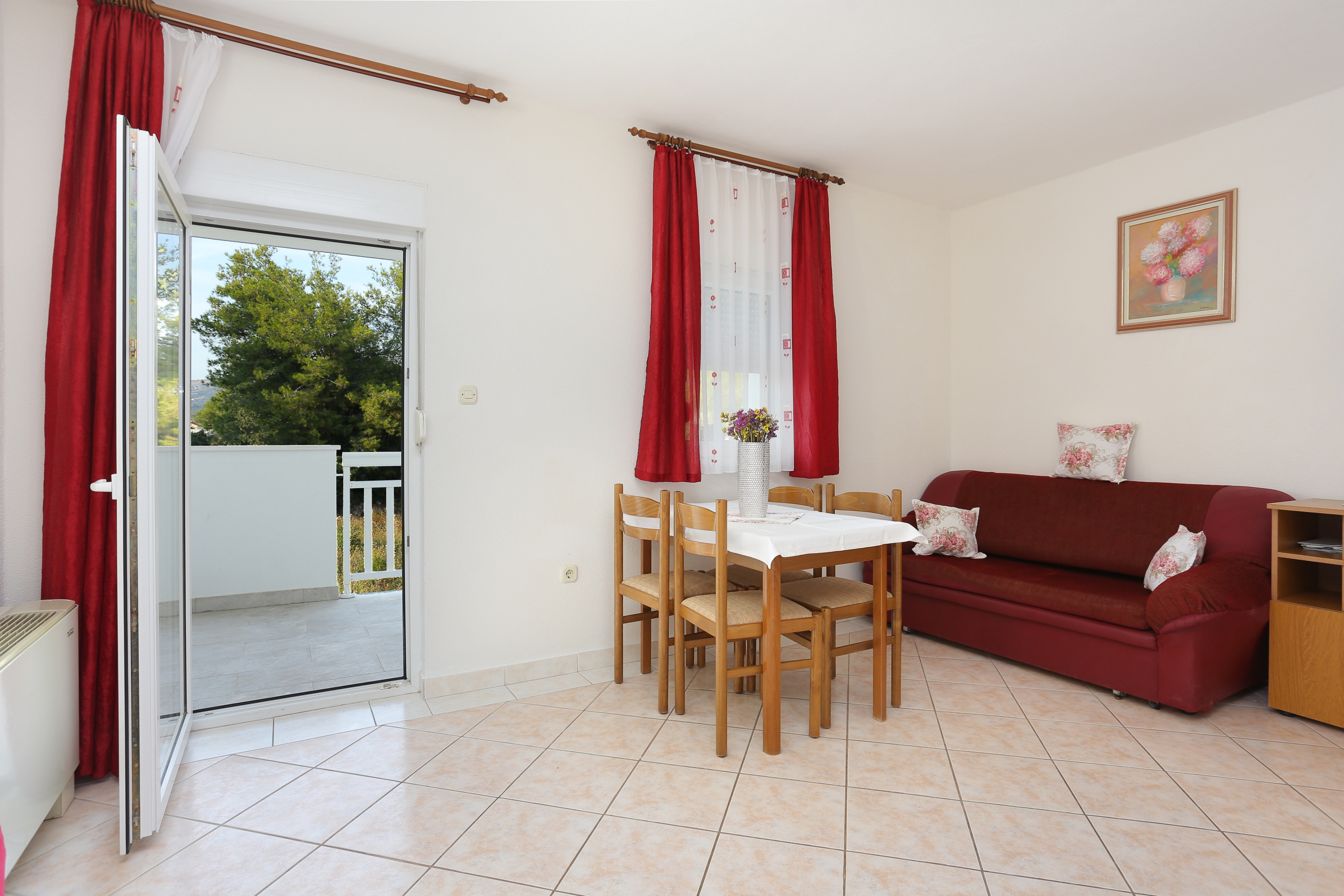 Two bedroom apartment with terrace and sea view Rogoznica (A-4162-f)