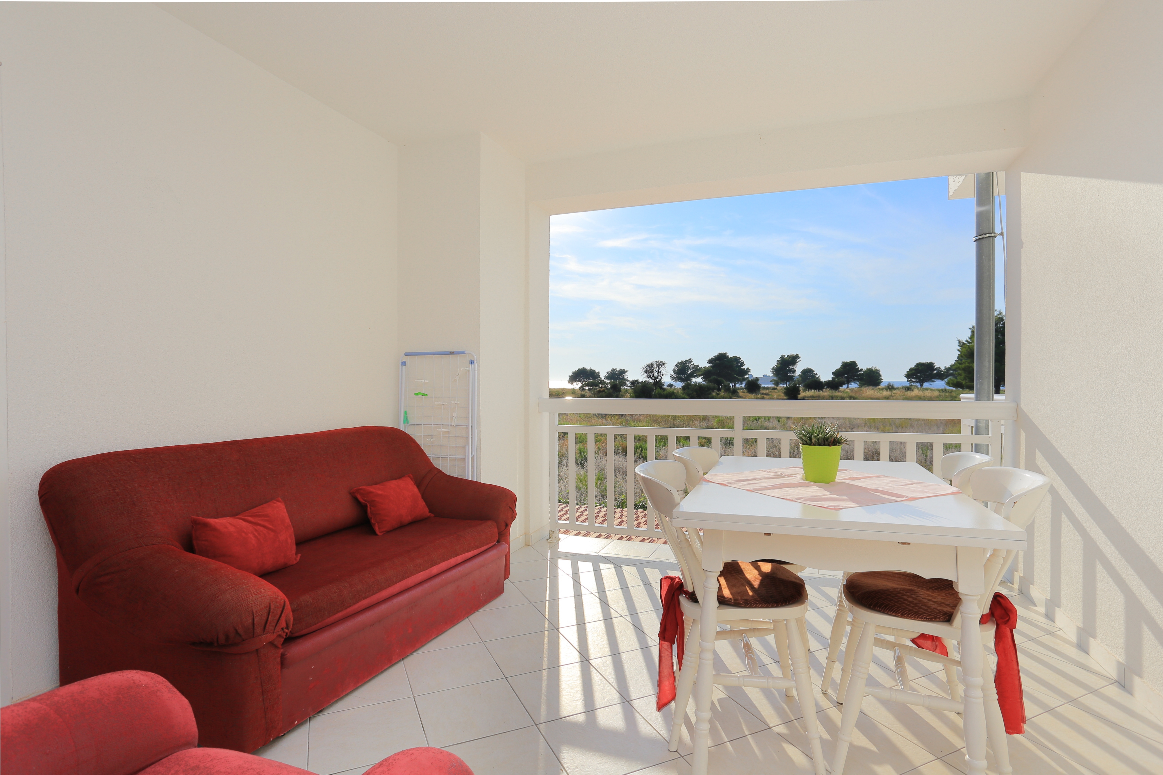 Two bedroom apartment with terrace and sea view Rogoznica  A-p