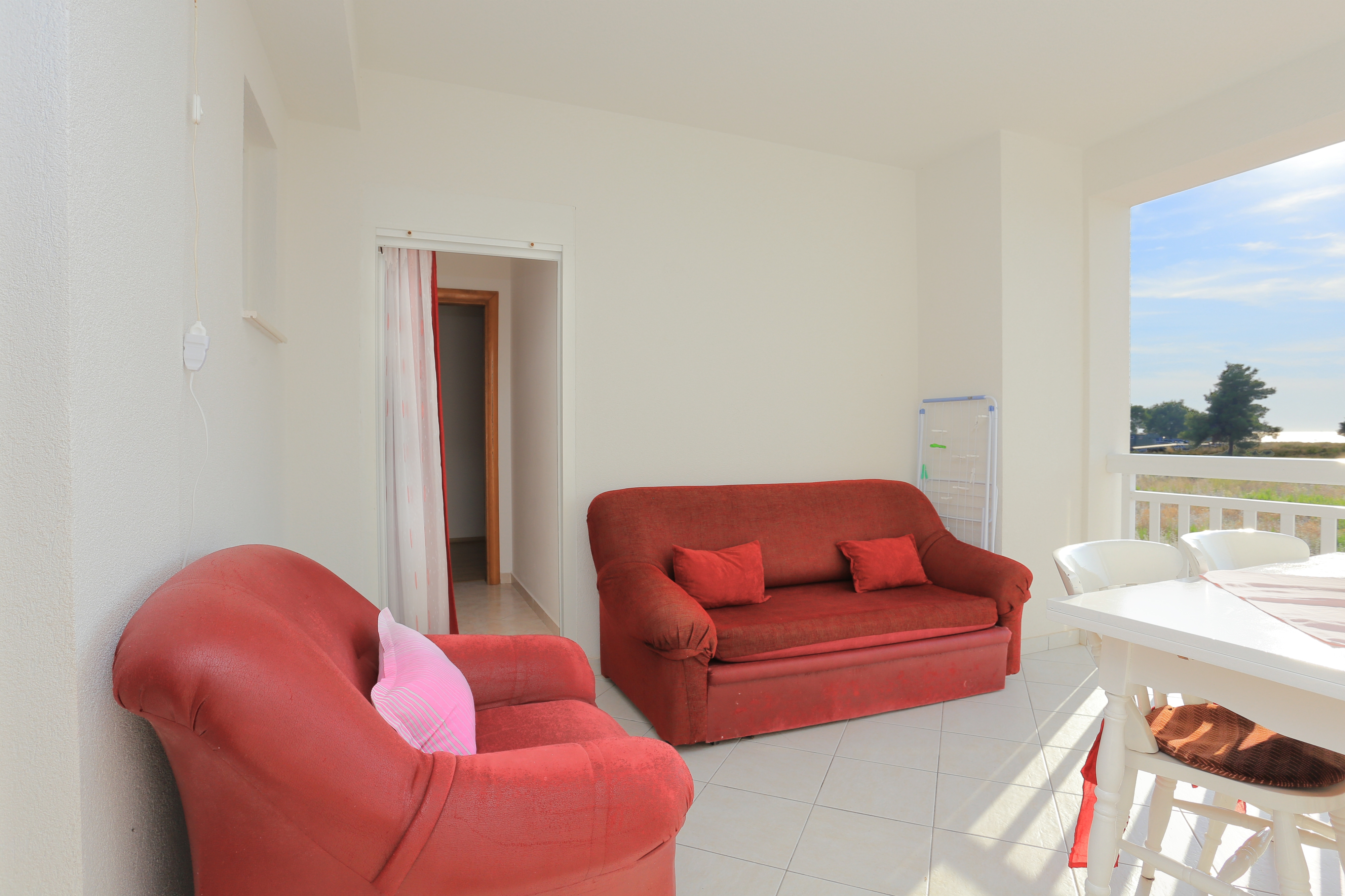 Two bedroom apartment with terrace and sea view Rogoznica  A-p