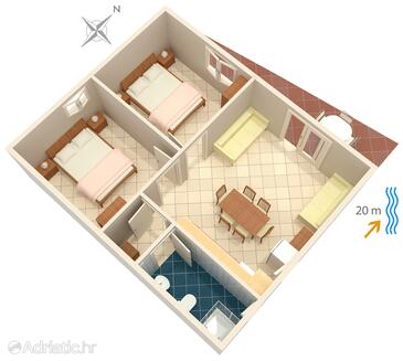 Plan Bilo, Plan in the apartment.