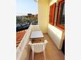 Bibinje, Balkon 2 in the apartment, with a sea view, (pet friendly) en WiFi.