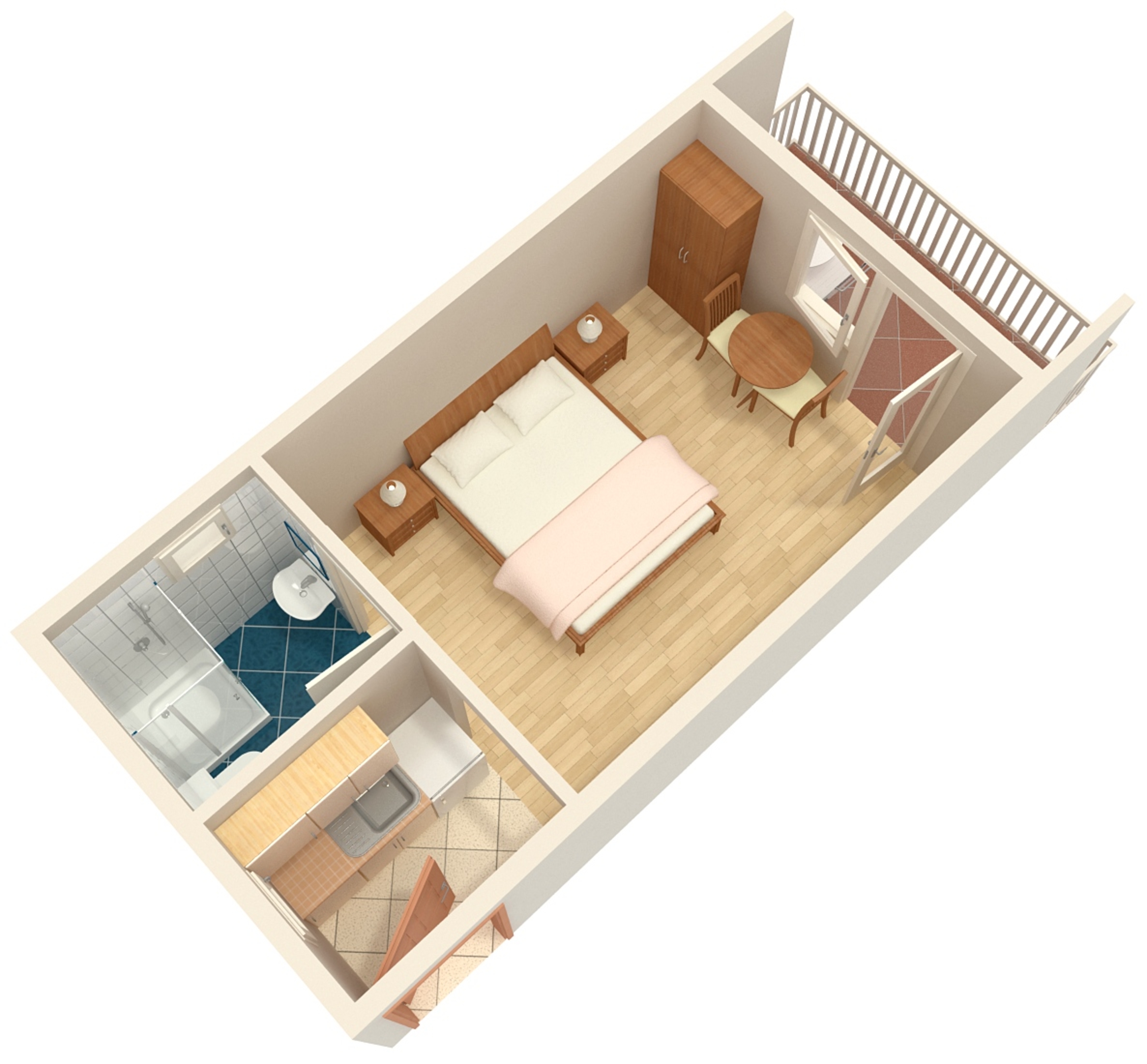 Studio flat near beach Bibinje, Zadar  AS-b