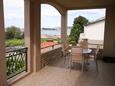 Terrace Vodice, Terrace in the apartment, with a sea view, (pet friendly) and WiFi.