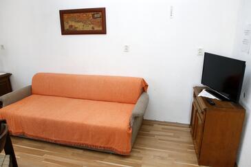Vrgada, Obývací pokoj v ubytování typu apartment, s klimatizací a domácí mazlíčci povoleni.