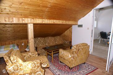 Zablaće, Living room in the studio-apartment, air condition available, (pet friendly) and WiFi.