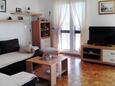 Šepurine, Living room in the apartment, air condition available and WiFi.