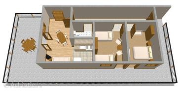 Plan Vantačići, Plan in the apartment, dopusteni kucni ljubimci i WIFI.
