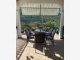 Grebaštica, Terrace in the apartment, with a sea view and WiFi.