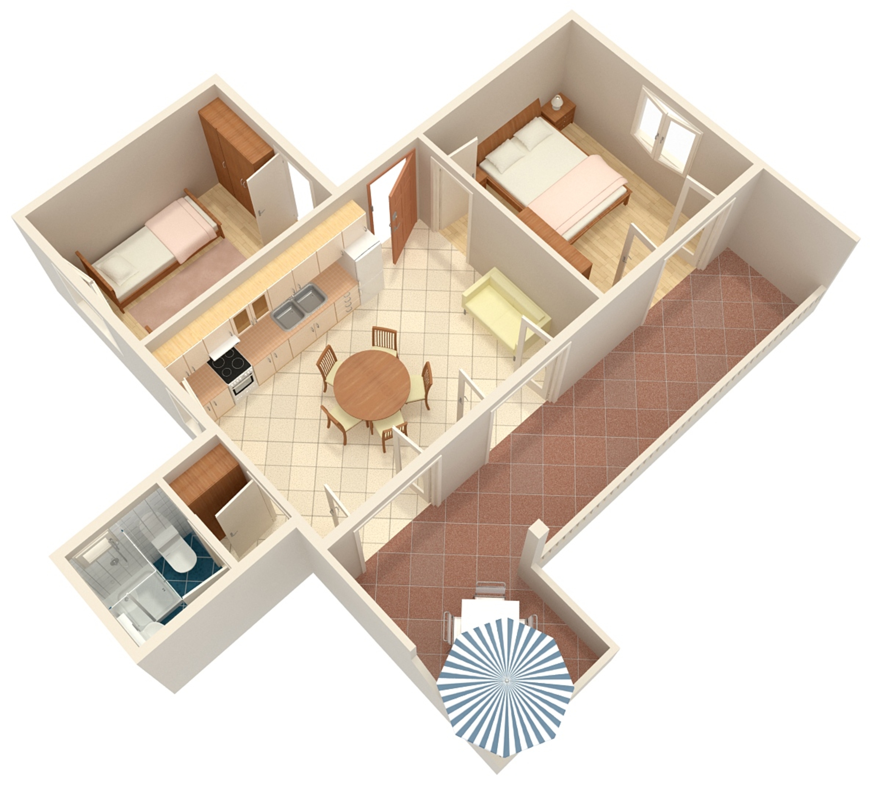 Two bedroom apartment near beach Ražanj, Rogoznica  A-a