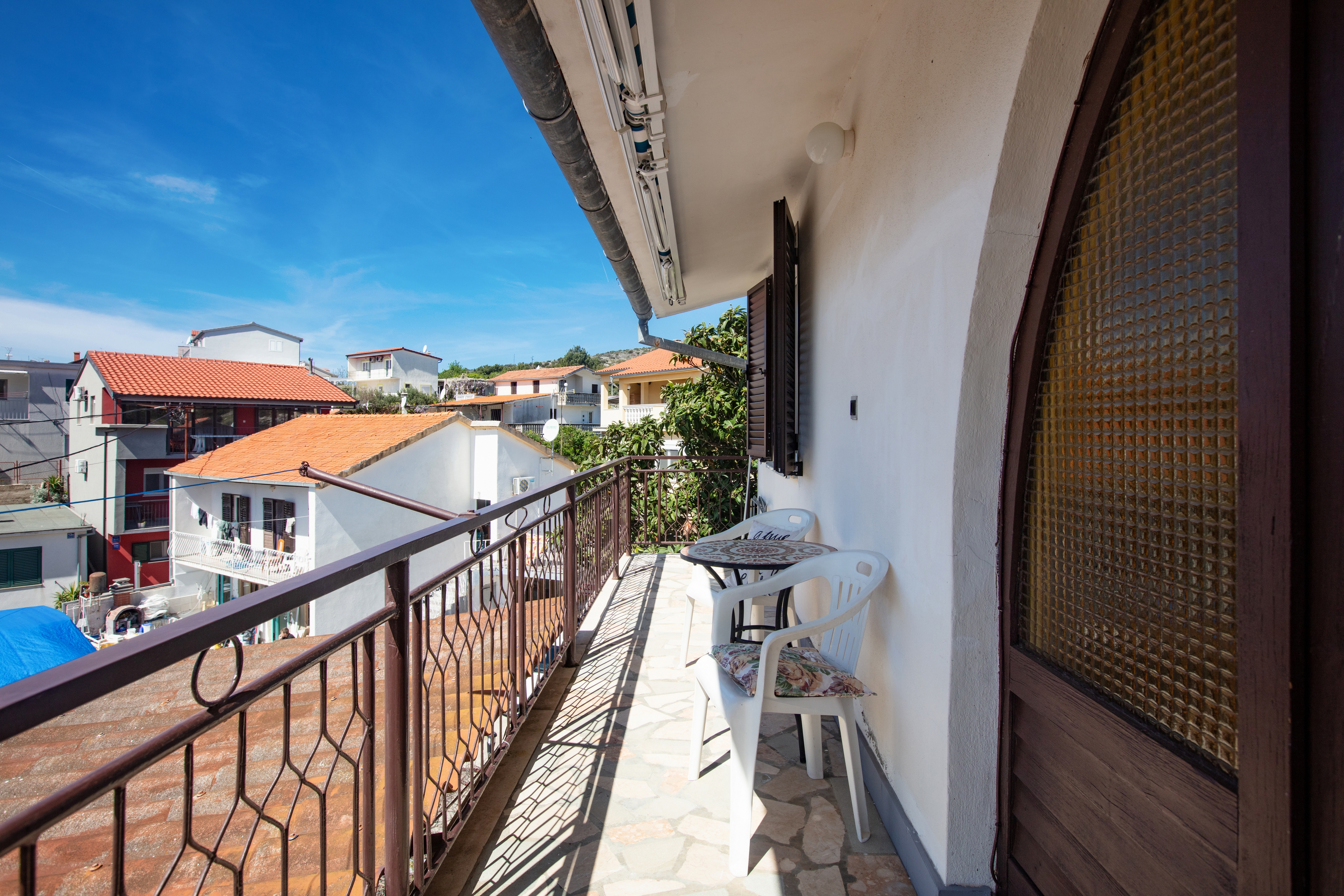 Three bedroom apartment with balcony and sea view Stupin Čeline, Rogoznica  A-a