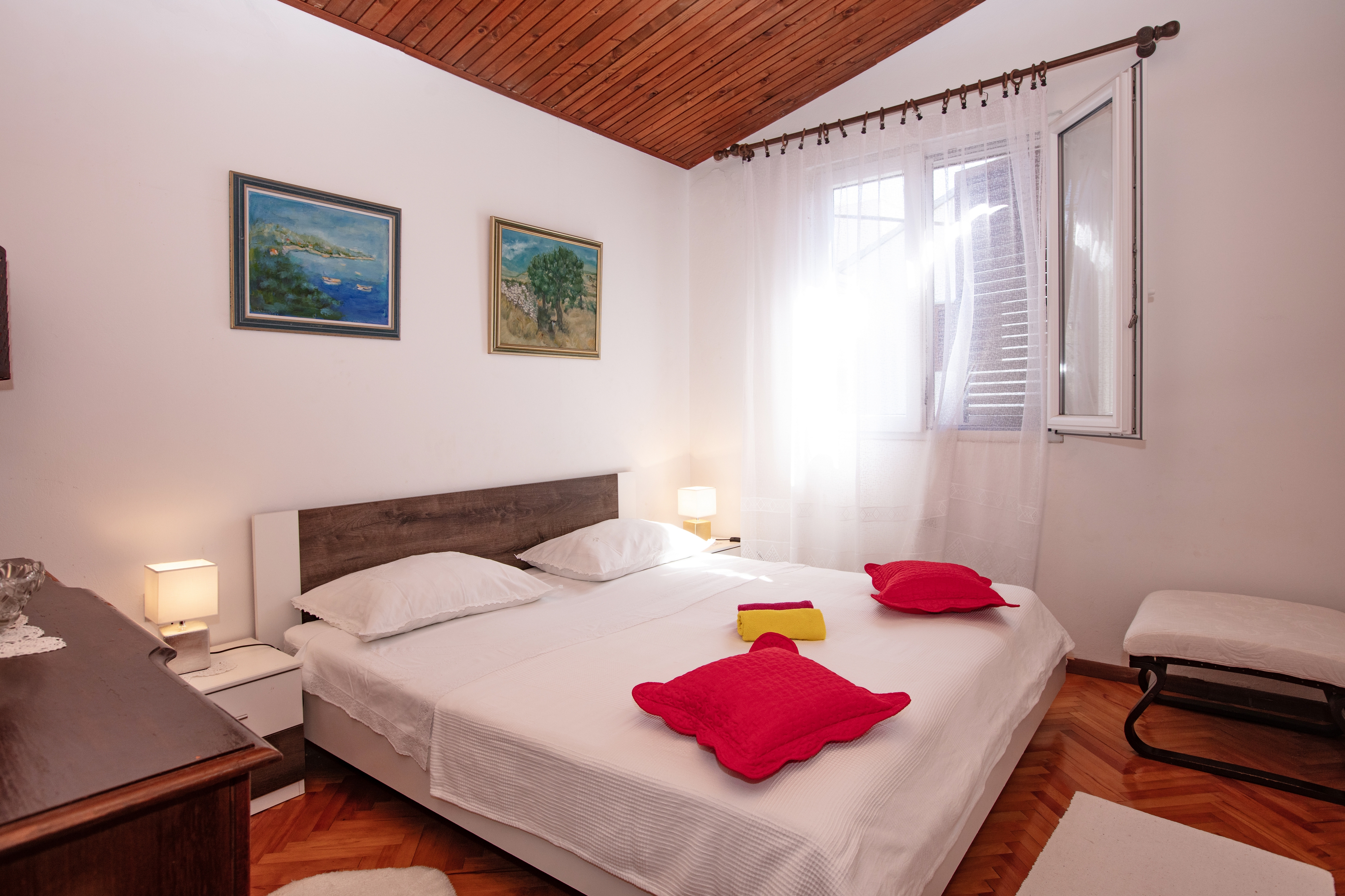 Three bedroom apartment with balcony and sea view Stupin Čeline, Rogoznica  A-a