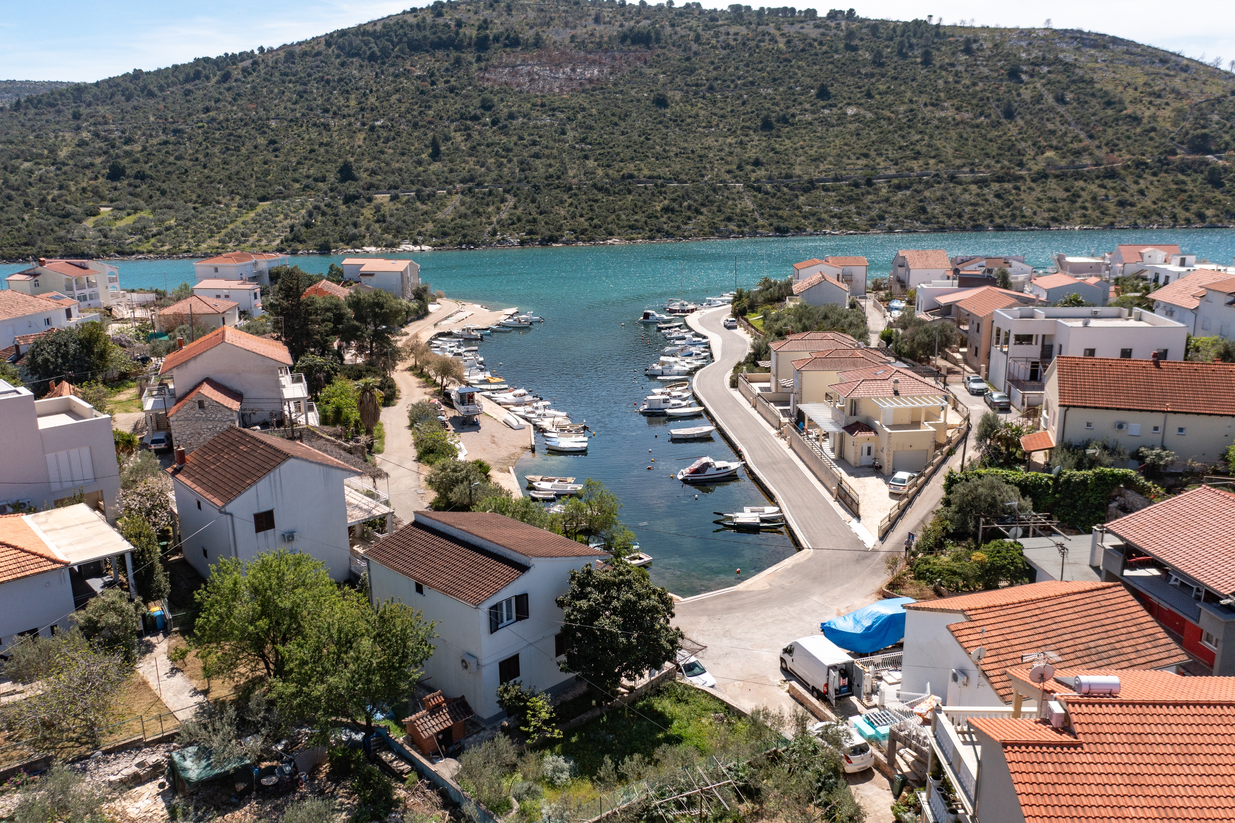 Three bedroom apartment with balcony and sea view Stupin Čeline, Rogoznica  A-a