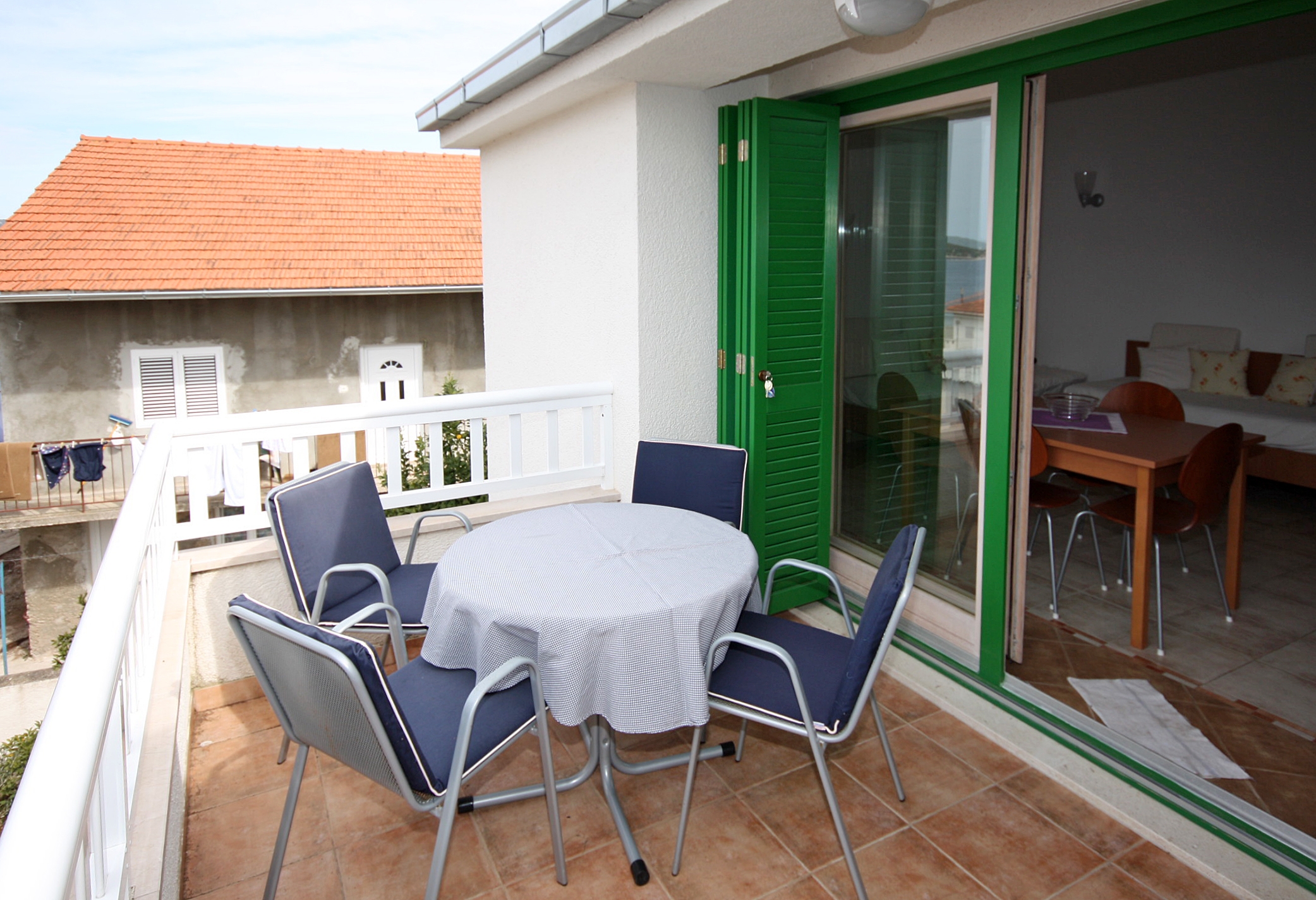 One bedroom apartment with terrace and sea view Ražanj, Rogoznica  A-c