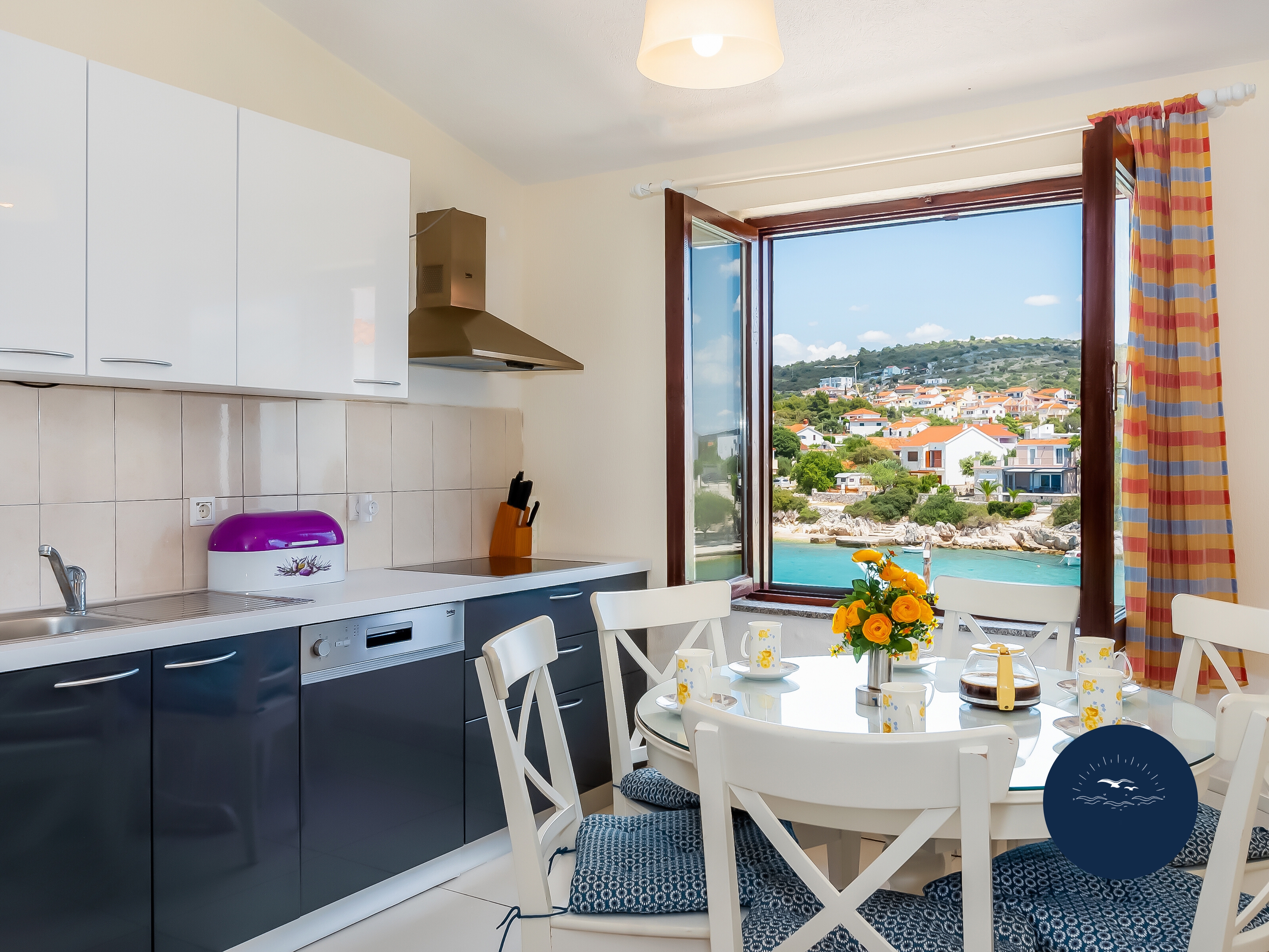 Two bedroom apartment with terrace and sea view Kanica, Rogoznica (A-4269-a)