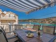 Kanica, Terrace in the apartment, with a sea view and WiFi.
