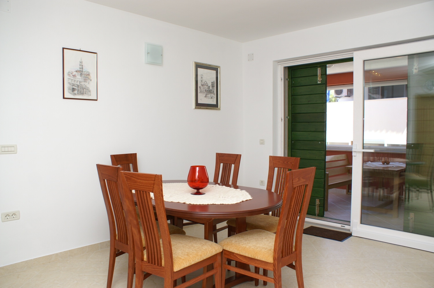 Two bedroom apartment with terrace and sea view Supetar, Brač  A-a