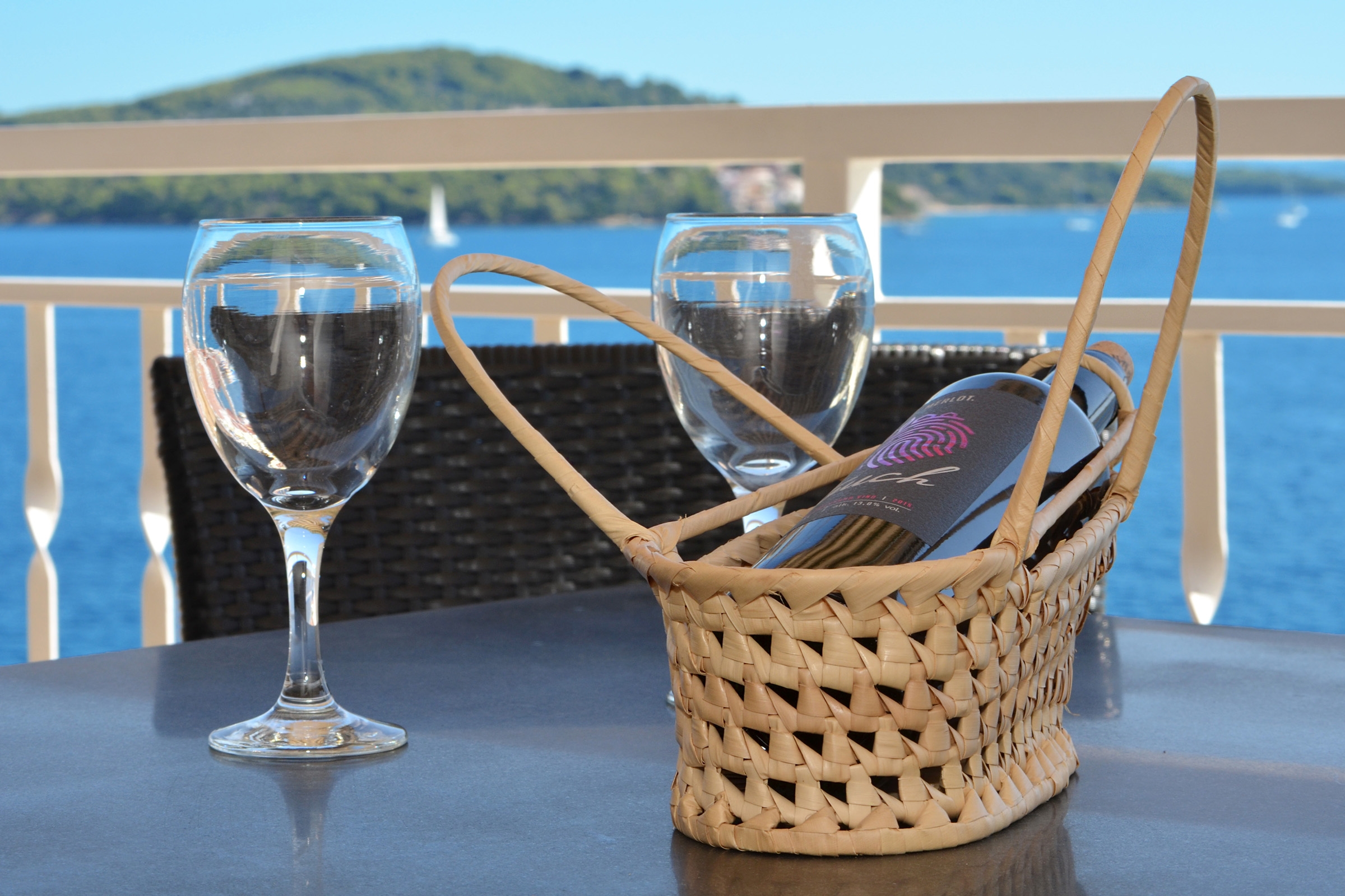 One bedroom apartment with terrace and sea view Seget Vranjica, Trogir (A-4284-b)