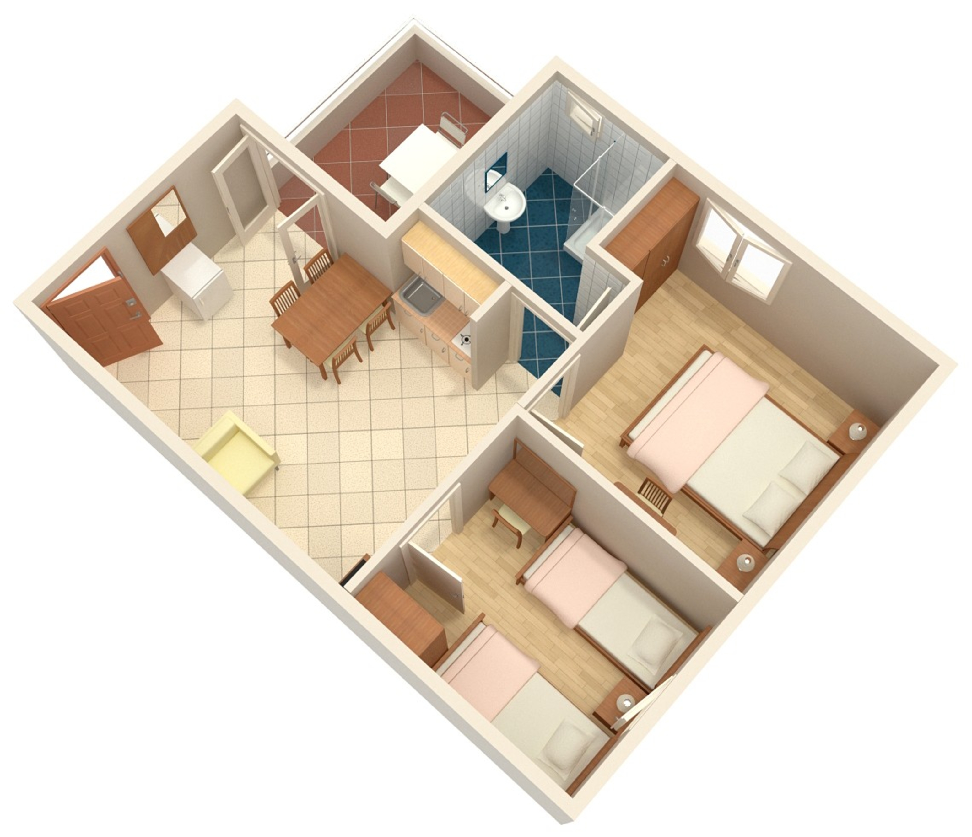 Two bedroom apartment near beach Sevid, Trogir  A-a